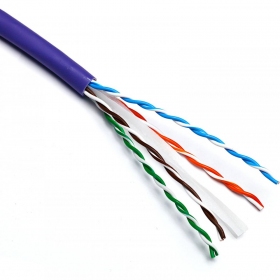 Verkkokaapeli Excel 190-071-500 Cat6 U/UTP (LSOH, 23AWG, B2CA, violetti, rulla 500m.)