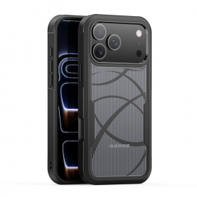 Apple iPhone 17 Pro Max, 18 Pro Max kotelo - Dux Ducis Shld musta (Rhythm Pattern)