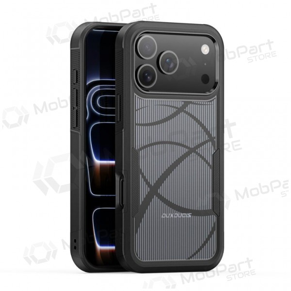 Apple iPhone 17 Pro Max, 18 Pro Max kotelo - Dux Ducis Shld musta (Rhythm Pattern)