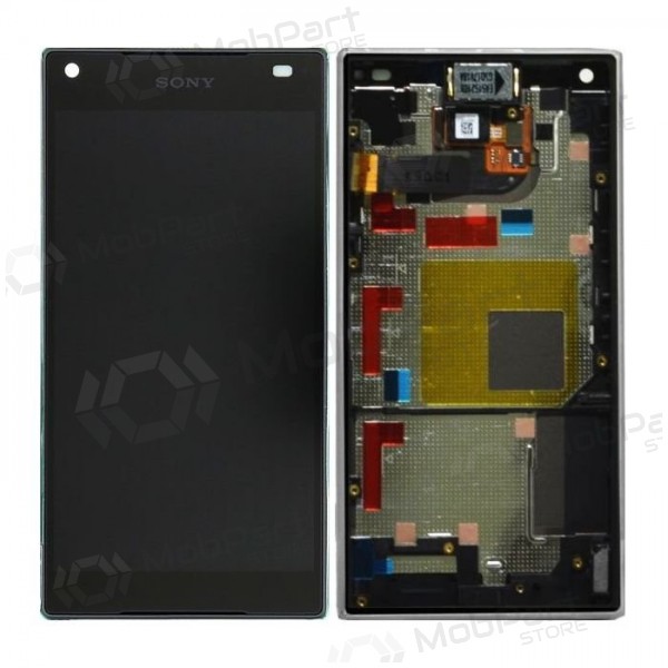 Sony E5803 / E5823 Xperia Z5 Compact näyttö (musta) (kehyksellä) (käytetty grade B, alkuperäinen)