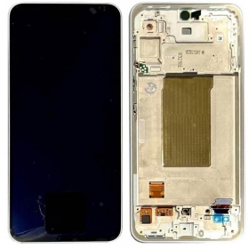 Samsung Galaxy A36 näyttö (valkoinen) (kehyksellä) (alkuperäinen)