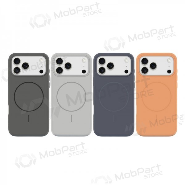 Apple iPhone 17 Pro Max, 18 Pro Max kotelo - X-Level Fluid Skin MagSafe (musta)