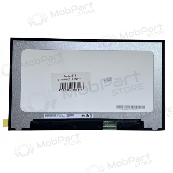 Matrica 14.0" 1920x1080 FHD, LED, SLIM, IPS, 60Hz, matinė, 40pin (dešinėje), A+ Matrica 14.0" 1920x1080 FHD, LED, SLIM, IPS, 60Hz, matinė, 40pin (dešinėje), A+