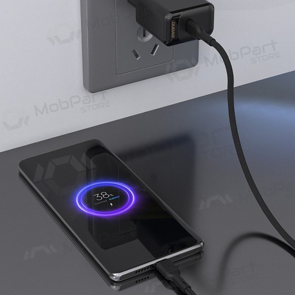 USB-C-kaapeli Dudao L9C USB-C–USB-C 2 m 65 W musta