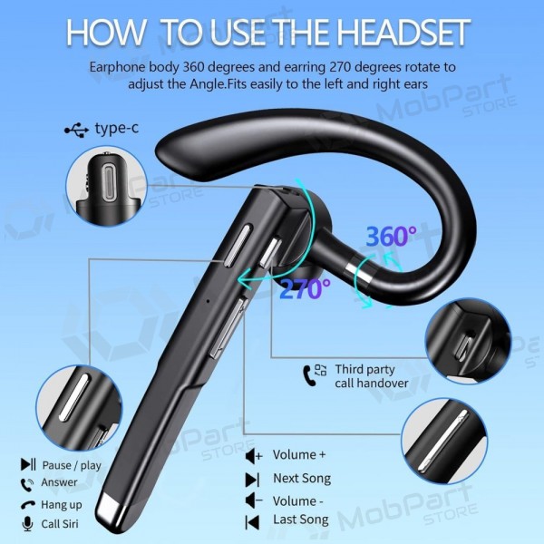 Handsfree-laite LR1 musta