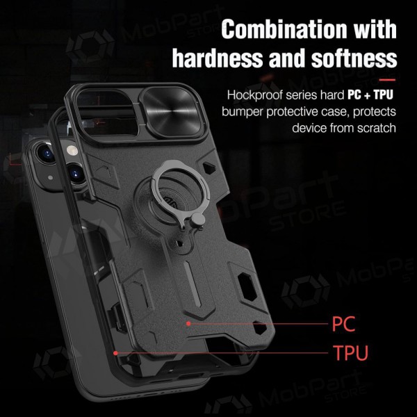 Apple iPhone 14 Pro Max suojakuori „Nillkin Armor Pro“ (musta) Apple iPhone 14 Pro Max suojakuori „Nillkin Armor Pro“ (musta)