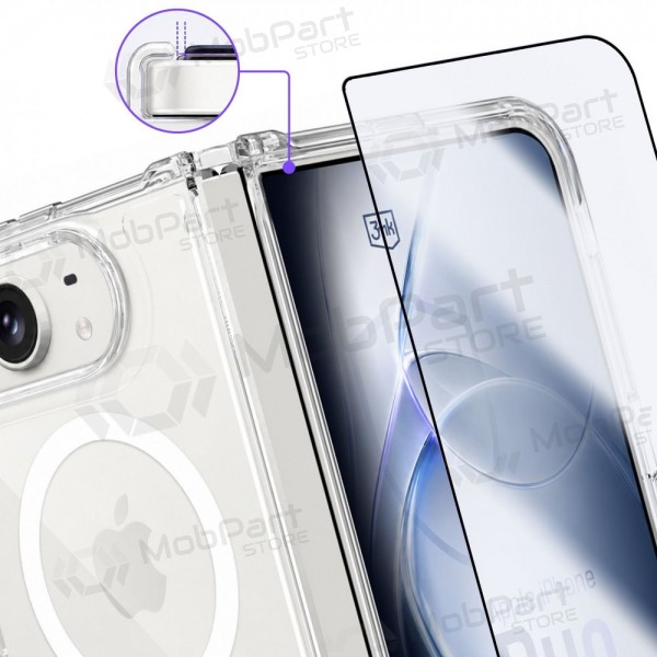 Apple iPhone Duo kotelo - 3mk Armor MagCase (läpinäkyvä)
