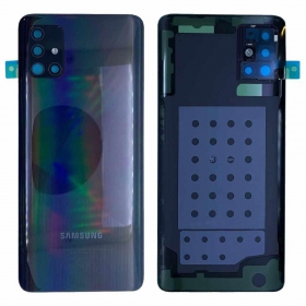 Samsung A515 Galaxy A51 2020 takaakkukansi musta (Prism Crush Black) (käytetty grade C, alkuperäinen)
