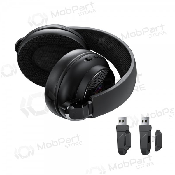 Langattomat Acefast H15 Gaming -kuulokkeet mikrofonilla, USB-C, musta