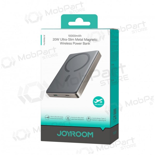 Ulkoinen paristo Power Bank Joyroom JR-PBM08 Pro 20W Magnetic Wireless 10000mAh Natural Titanium