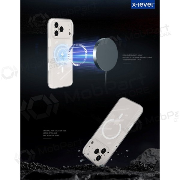 Apple iPhone 16 Pro Max kotelo - X-Level Space II MagSafe (läpinäkyvä)