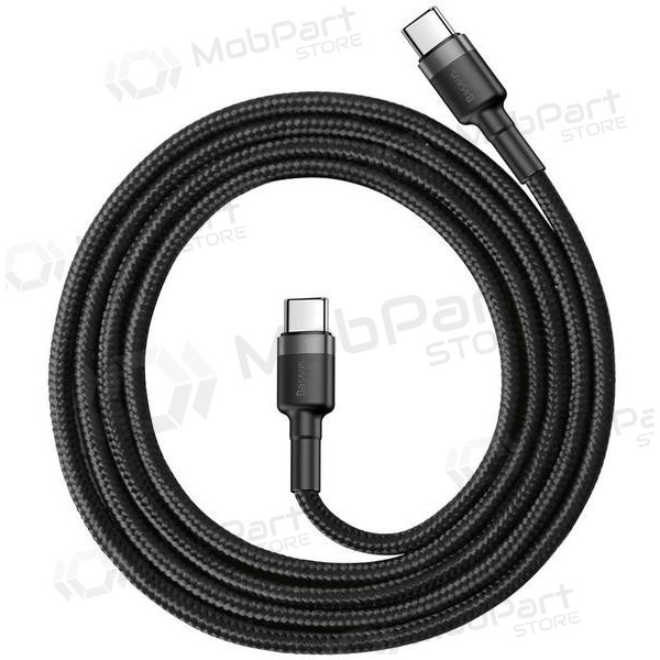 Kaapeli Baseus Cafule PD Type-C - Type-C 3.0A 60W (harmaa-musta) 1.0m CATKLF-GG1