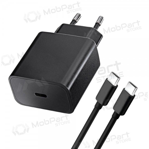 Puhelinlaturi Blue Star 20 W USB-C USB-C-kaapelilla musta
