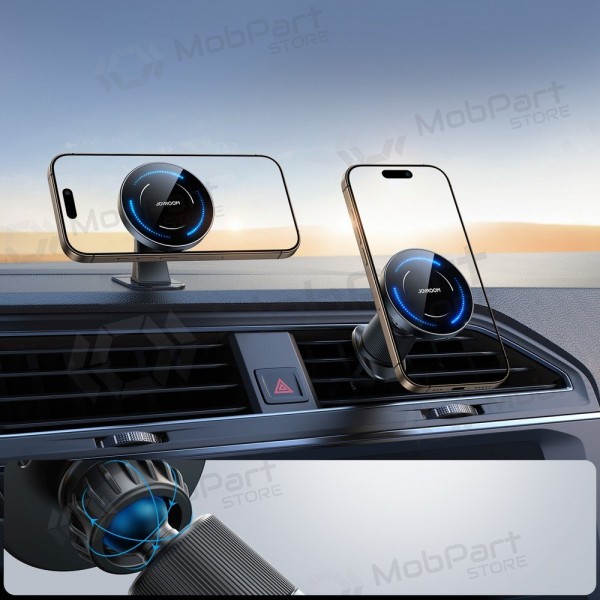 Automobilinis laikiklis-laturi Joyroom JR-ZS502 MagSafe 15W (air vent/dashboard) musta