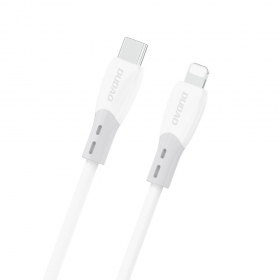 Lightning-kaapeli Dudao L25SX USB-C–Lightning 2 m 30 W valkoinen