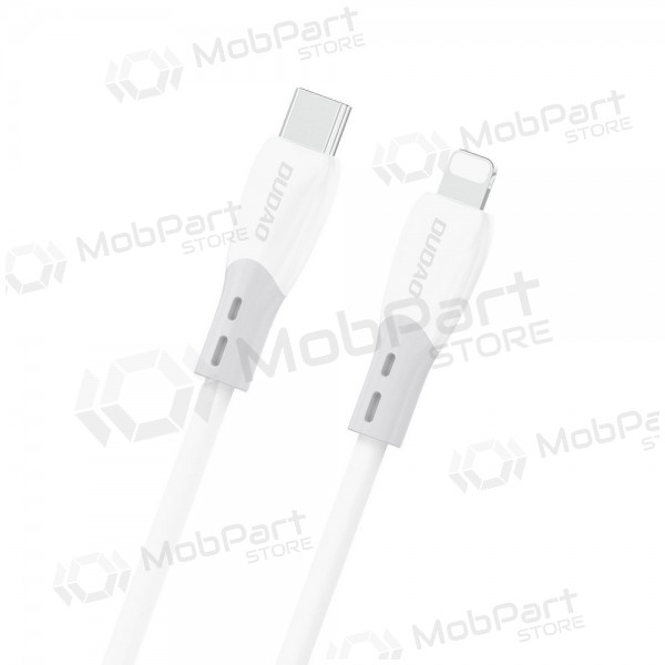 Lightning-kaapeli Dudao L25SX USB-C–Lightning 2 m 30 W valkoinen