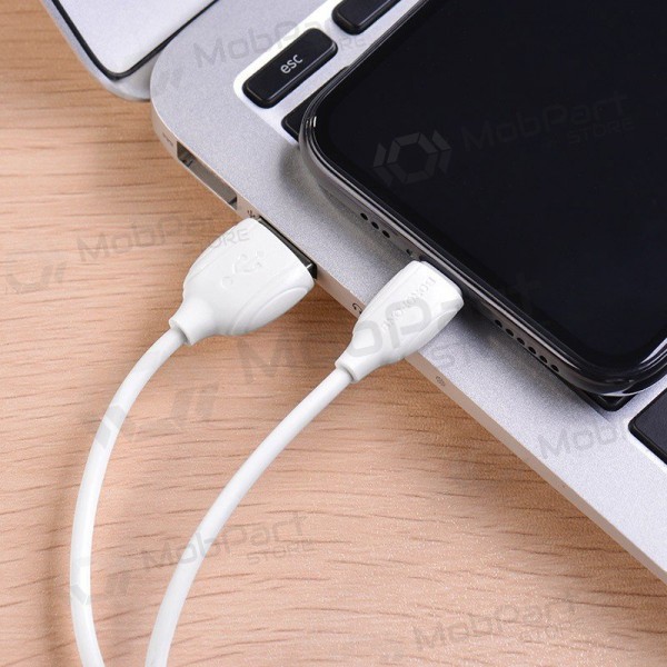 Lightning-kaapeli Borofone BX19 USB-A–Lightning 1 m valkoinen