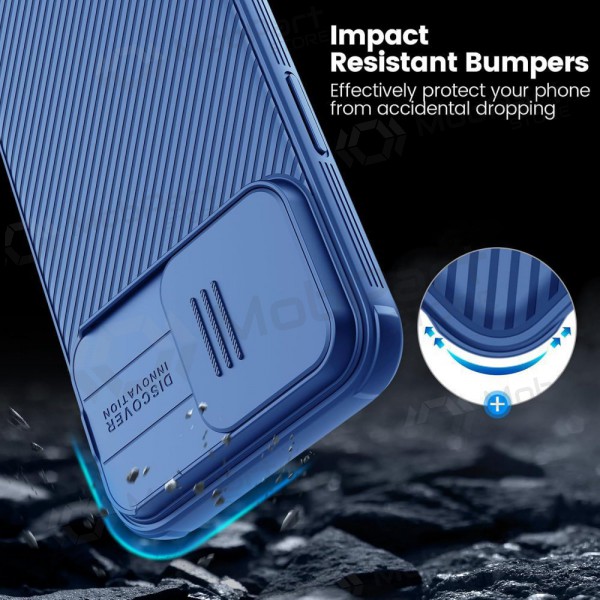 Apple iPhone 15 suojakuori „Nillkin CamShield Pro“ (sininen) Apple iPhone 15 suojakuori „Nillkin CamShield Pro“ (sininen)