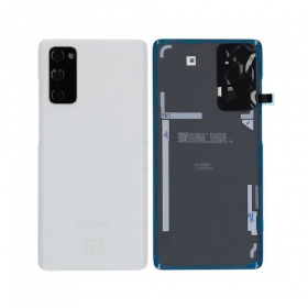 Samsung G780 / G781 Galaxy S20 FE 4G / 5G takaakkukansi (Cloud White) (käytetty grade B, alkuperäinen)