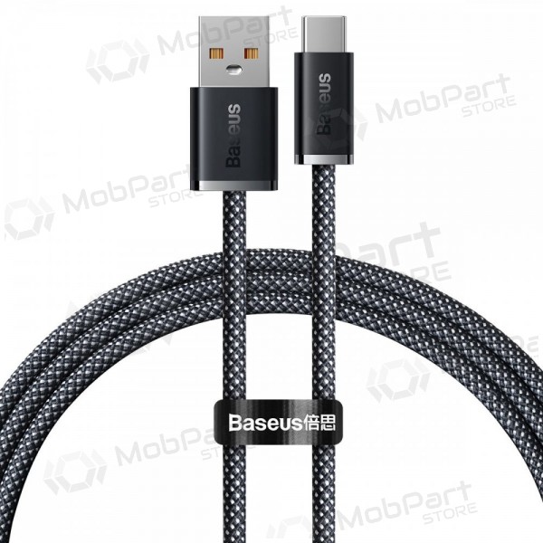 USB kaapeli Baseus Dynamic 100W USB-A to Type-C 1.0m harmaa CALD000616