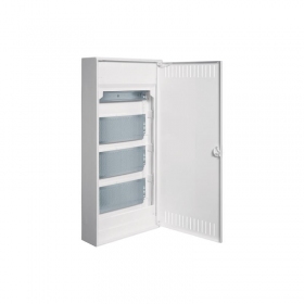 Hager 36 mod. virštinkinis multimedia skydeliskanssa metalinėmis durelėmis VOLTA VA36NWB