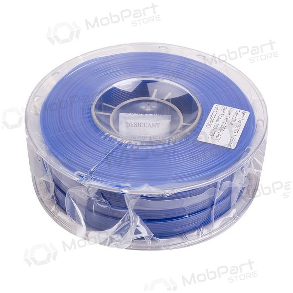 3D spausdinimo plastikas PETG, 1.75mm, 1kg, sininen 3D spausdinimo plastikas PETG, 1.75mm, 1kg, sininen