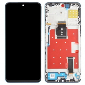 Ekranas Huawei Honor X8a/Honor 90 Lite su lietimui jautriu stikliuku ja rėmeliu Black ORG