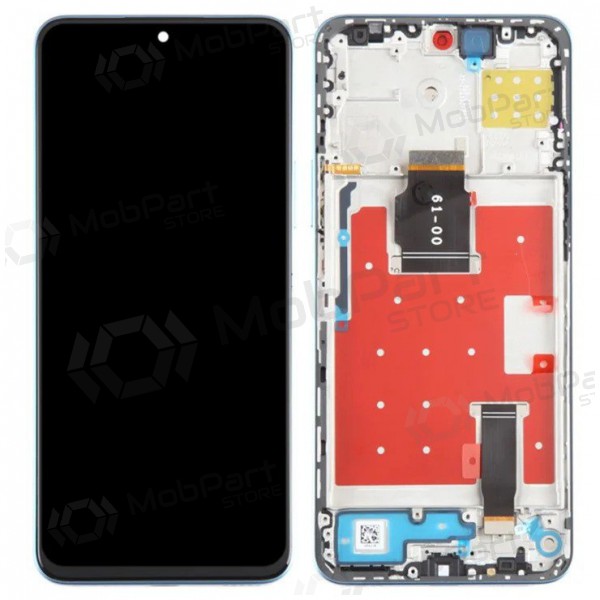 Ekranas Huawei Honor X8a/Honor 90 Lite su lietimui jautriu stikliuku ja rėmeliu Black ORG