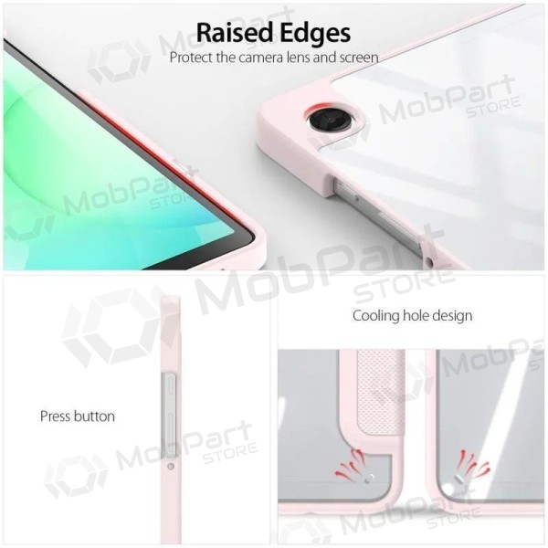 Samsung Galaxy Tab A9 Plus 11.0, A11 Plus 11.0 kotelo - Dux Ducis Toby (roosa)