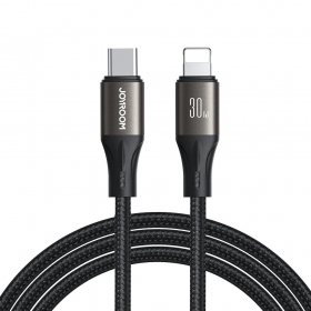 USB kaapeli Joyroom SA25-CL3 USB-C to Lightning 30W 1.2m musta