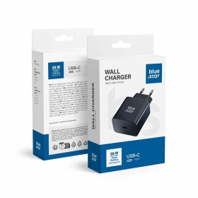 Puhelinlaturi Blue Star TFB-TC-20WPD 20 W USB-C musta