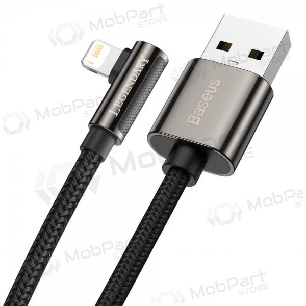 USB kaapeli Baseus Legend Lightning 2.4A 2.0m (musta) CALCS-A01