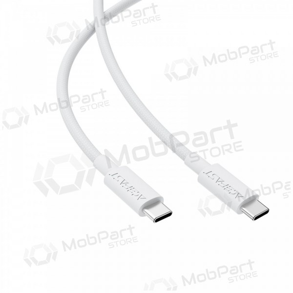 USB kaapeli Acefast C18-03 60W USB-C to USB-C 1.2m valkoinen