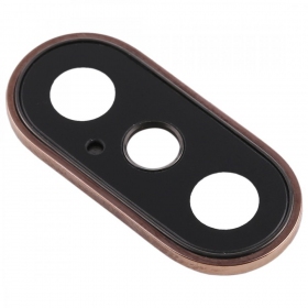 Apple iPhone XS / XS Max kameran linssi (kultainen) (kehyksellä)