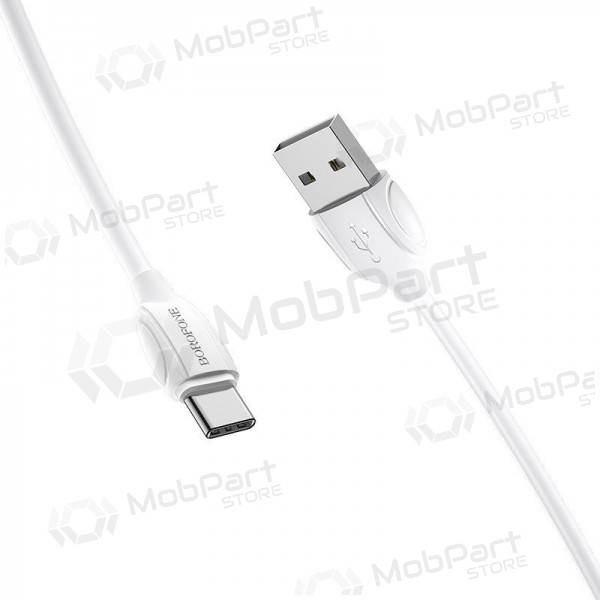 USB kaapeli Borofone BX19 USB-A to USB-C 1.0m valkoinen