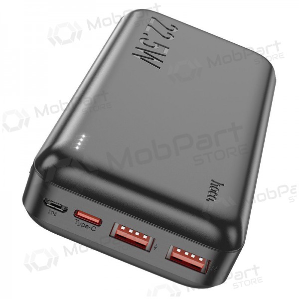 Ulkoinen paristo Power Bank Hoco J101A PD 20W+Quick Charge 3.0 22.5W 20000mAh musta
