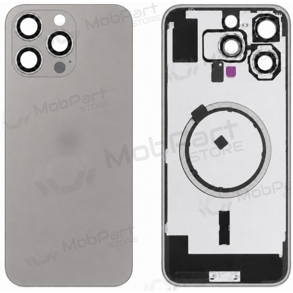 Apple iPhone 16 Pro Max takakansi (harmaa) (Premium)