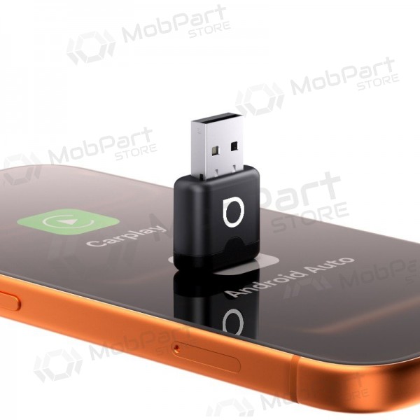 Langaton CarPlay / Android Auto -sovitin Ottocast Mini Aura CA530-T musta