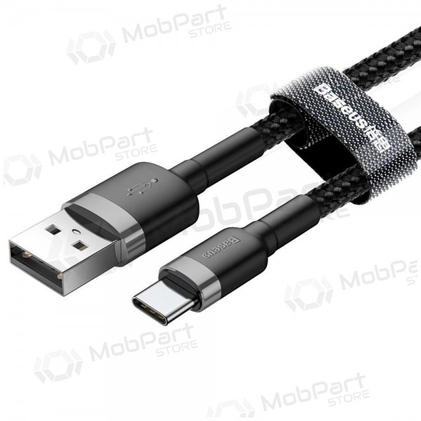 USB-kaapeli Baseus Cafule Type-C 2,0m 2,0A (harmaa-musta) CATKLF-CG1