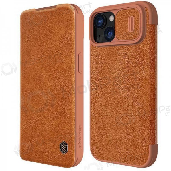 Apple iPhone 14 Pro Max suojakotelo „Nillkin Leather“ (ruskea) Apple iPhone 14 Pro Max suojakotelo „Nillkin Leather“ (ruskea)