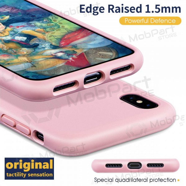 Apple iPhone 13 mini kotelo - Liquid Silicone 1.5mm (vaaleanpunainen)