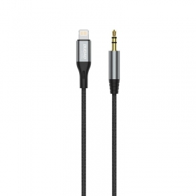 Dudao L11Pro Lightning–3,5 mm -äänikaapeli 1 m musta