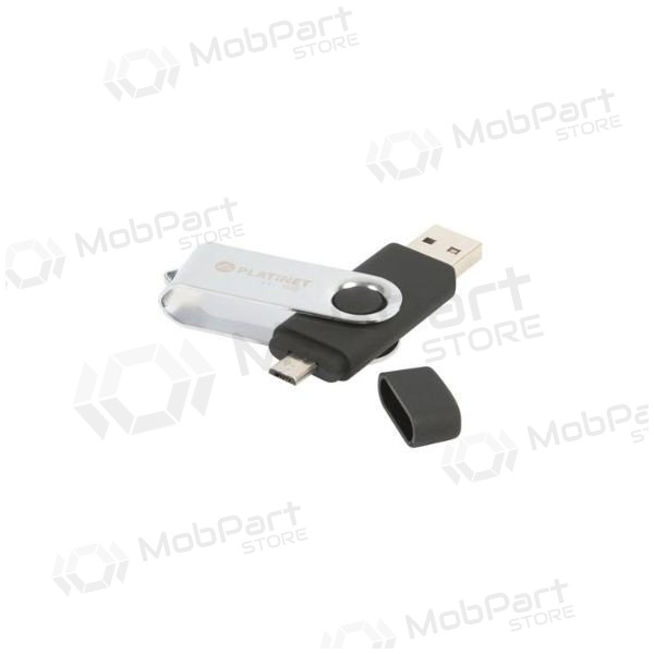 Muisti Platinet 16GB OTG USB 2.0 + microUSB (musta)