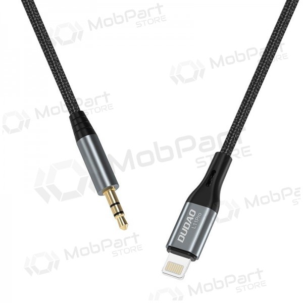 Dudao L11Pro Lightning–3,5 mm -äänikaapeli 1 m musta