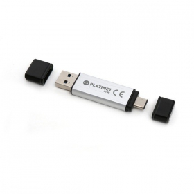 Muisti Platinet 32GB OTG USB 3.0 + Type-C (hopea)