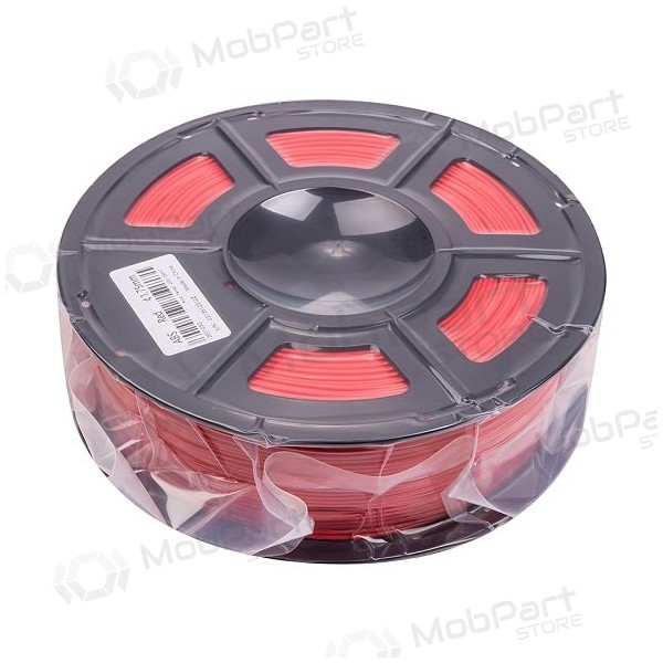 3D spausdinimo plastikas ABS, 1.75mm, 1kg, punainen 3D spausdinimo plastikas ABS, 1.75mm, 1kg, punainen
