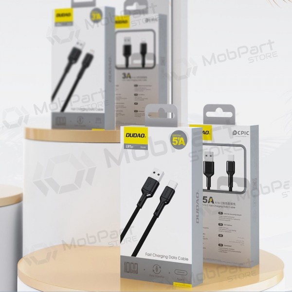 USB-kaapeli Dudao L9T USB-A–USB-C 5A 1.0m musta