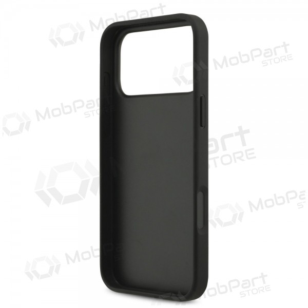 Apple iPhone 17 Pro Max - Guess PU 4G Metal Logo kotelo (harmaa)