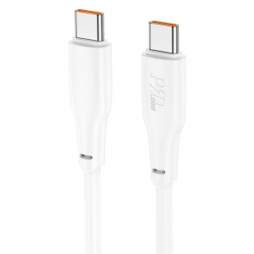 USB-C-kaapeli Hoco X93 USB-C–USB-C 1 m 100 W valkoinen