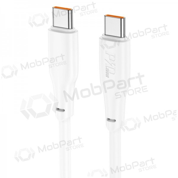 USB-C-kaapeli Hoco X93 USB-C–USB-C 1 m 100 W valkoinen